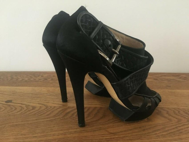Nicholas Kirkwood Caged Leather Booties