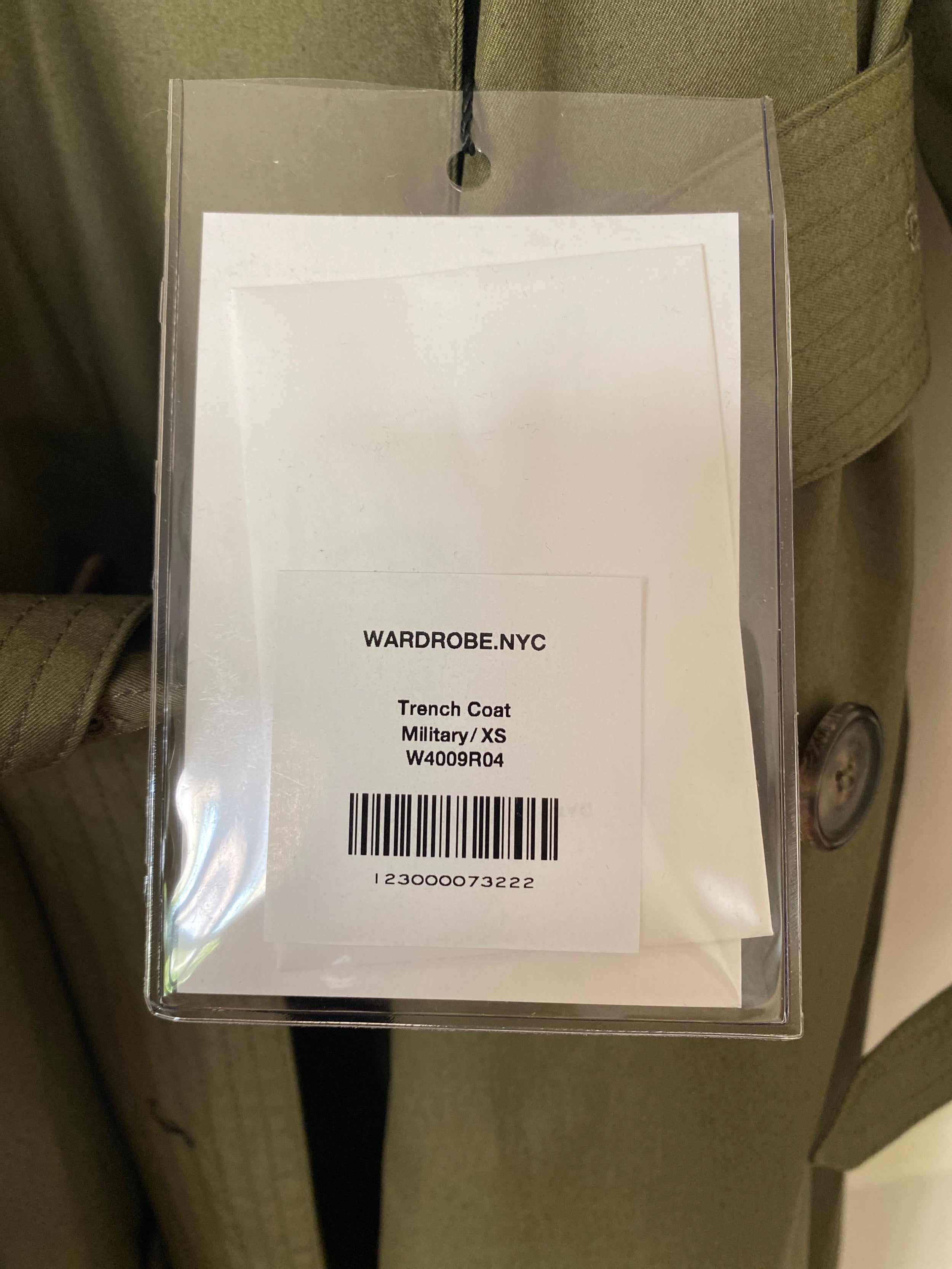 Wardrobe Nyc Khaki Double Breasted Trench Coat