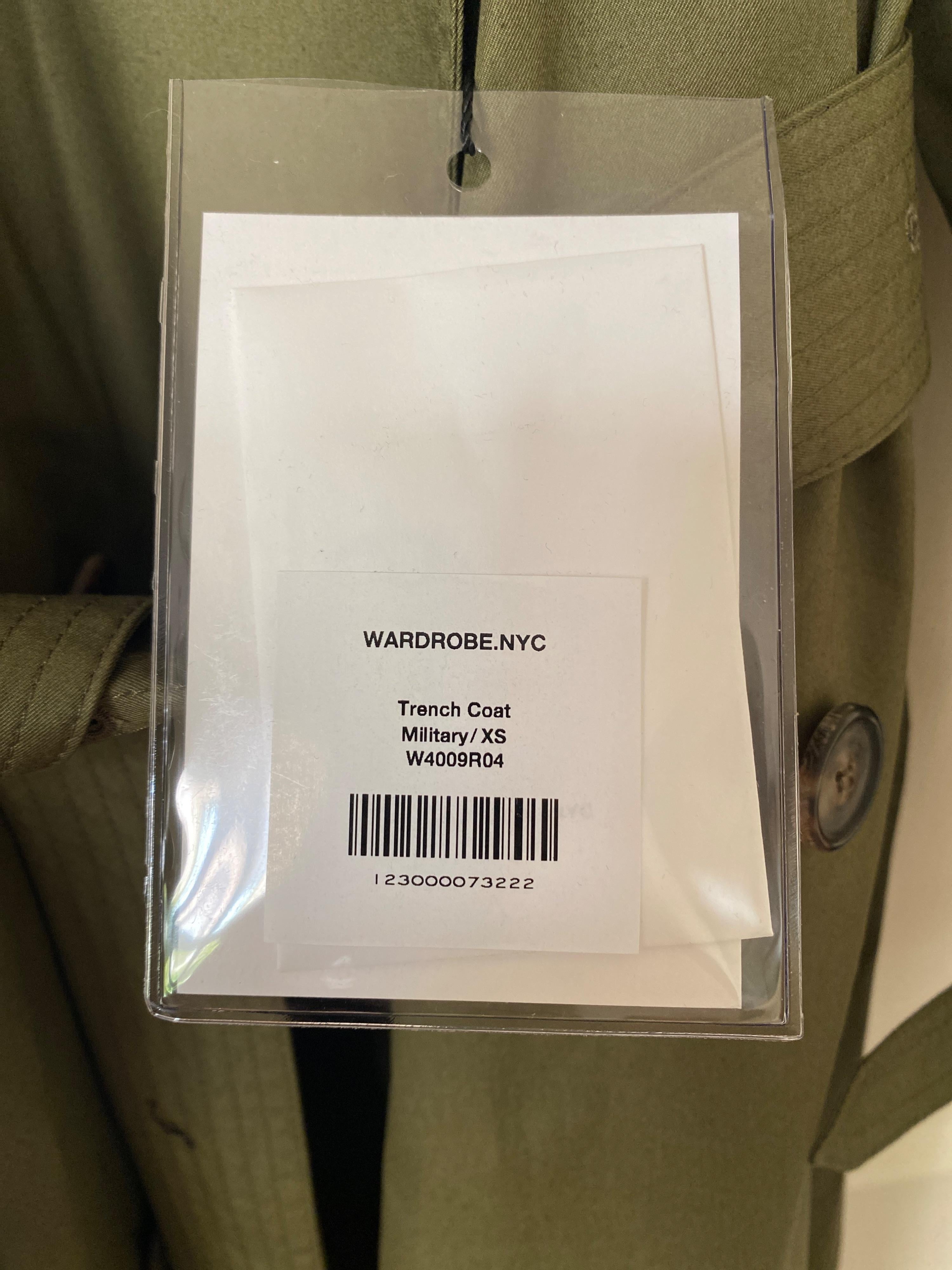 Wardrobe Nyc Khaki Double Breasted Trench Coat