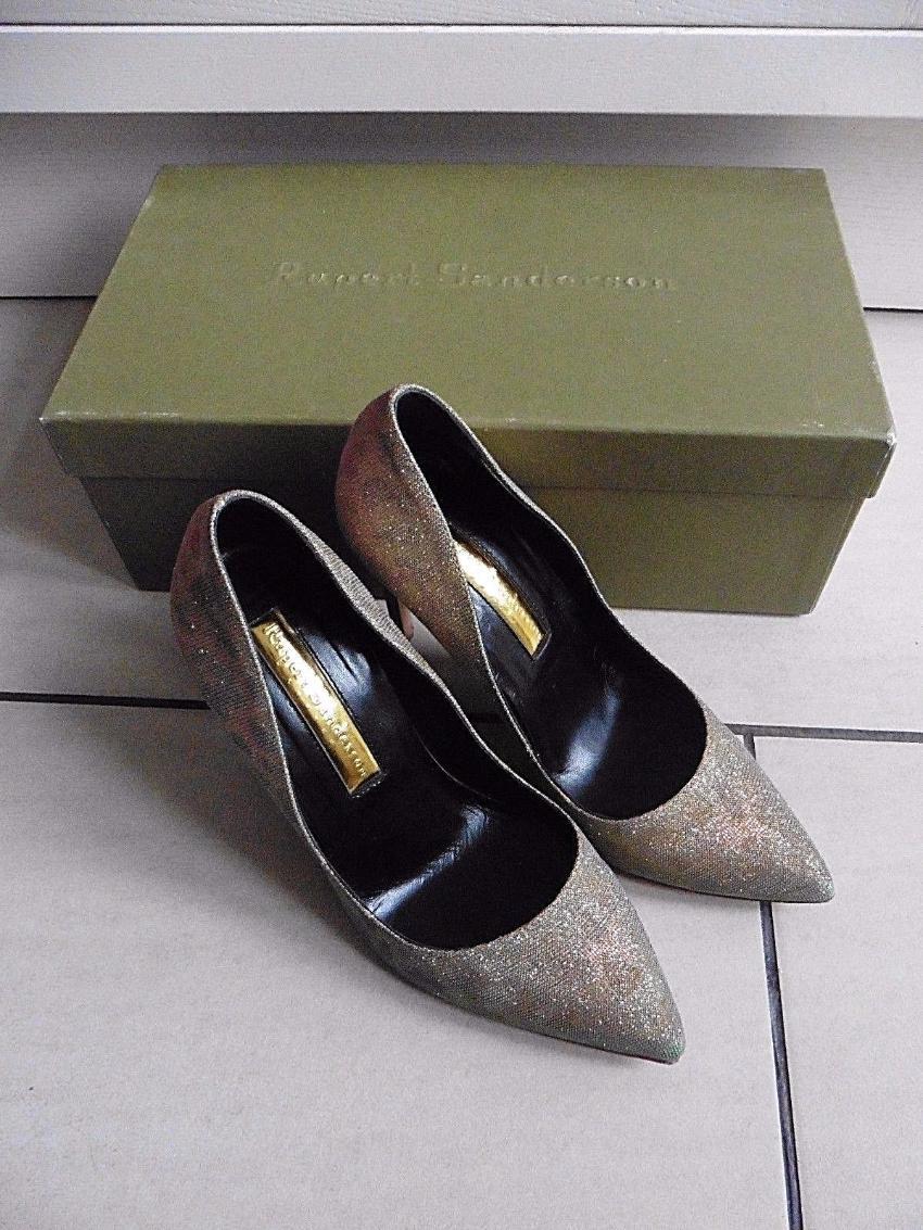 Rupert Sanderson Malory Iridiscant Shimmer Heel