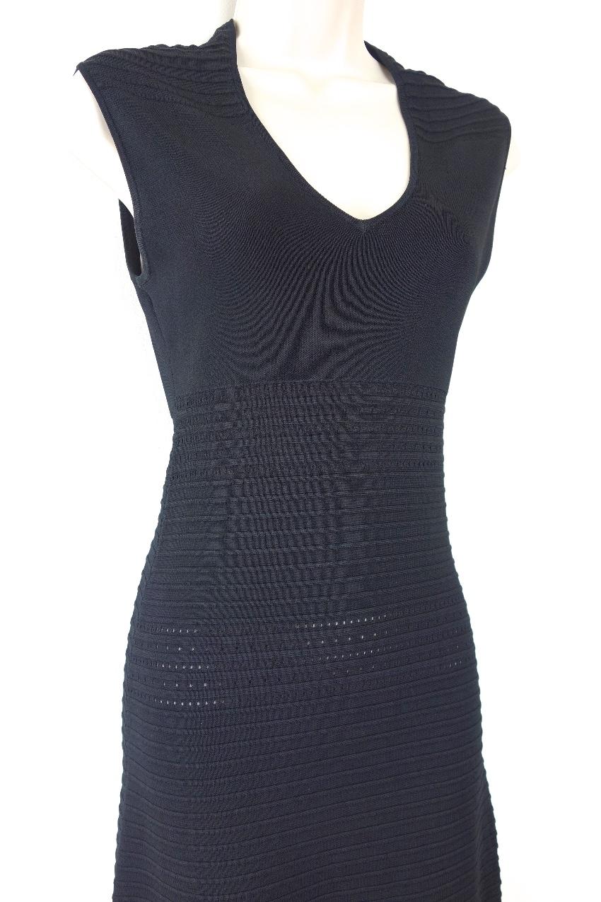 Michael Michael Kors Black Stretch-Knit Sleeveless Dress