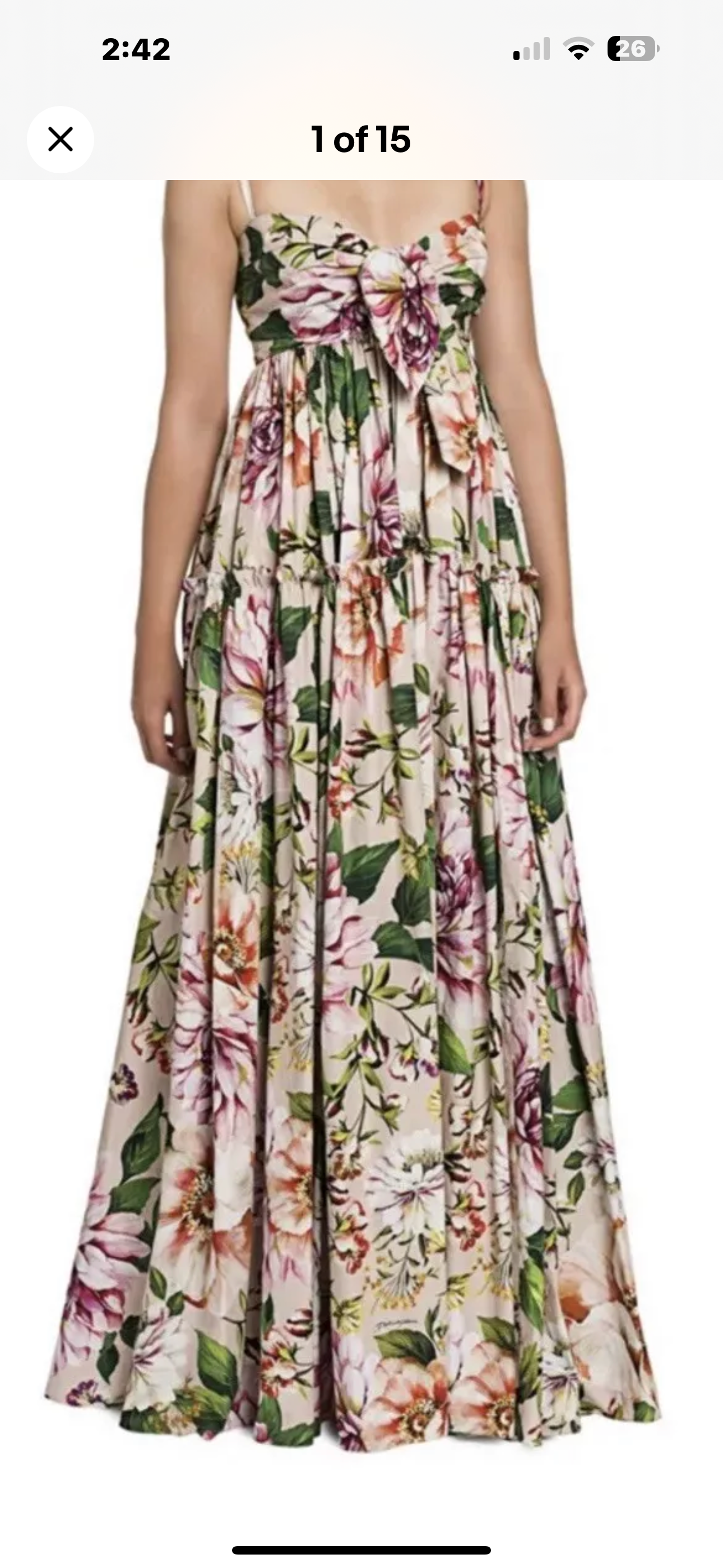 Dolce & Gabbana Floral Maxi Dress
