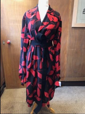 Marni Red & Black Kimono Coat