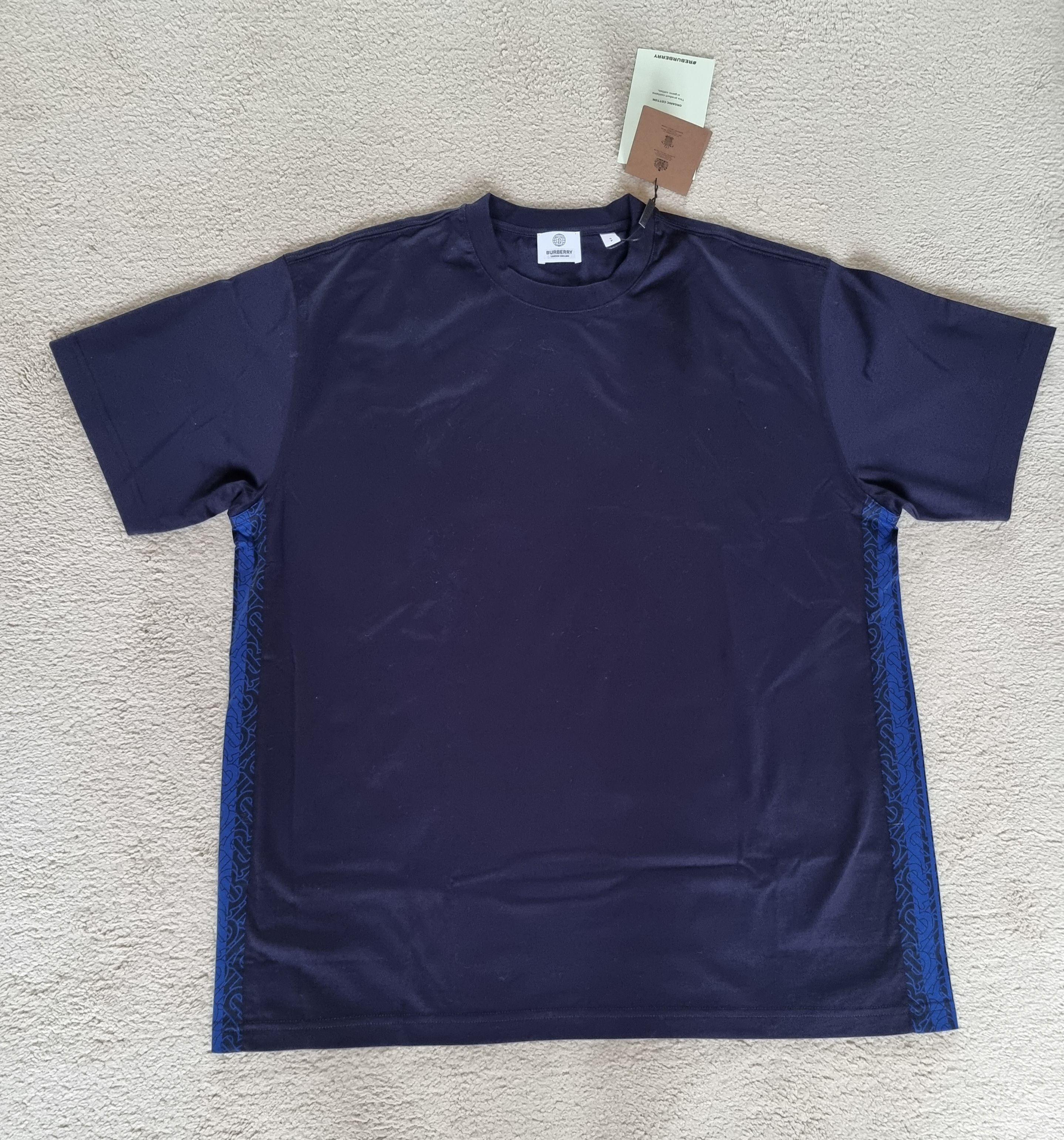 TB Striped Navy Blue Cotton T-Shirt
