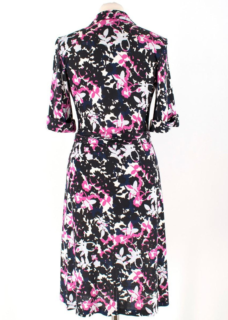 Diane von Furstenberg Jessica Printed Silk Wrap Dress