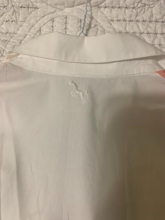Escada Sheer printed White Shirt