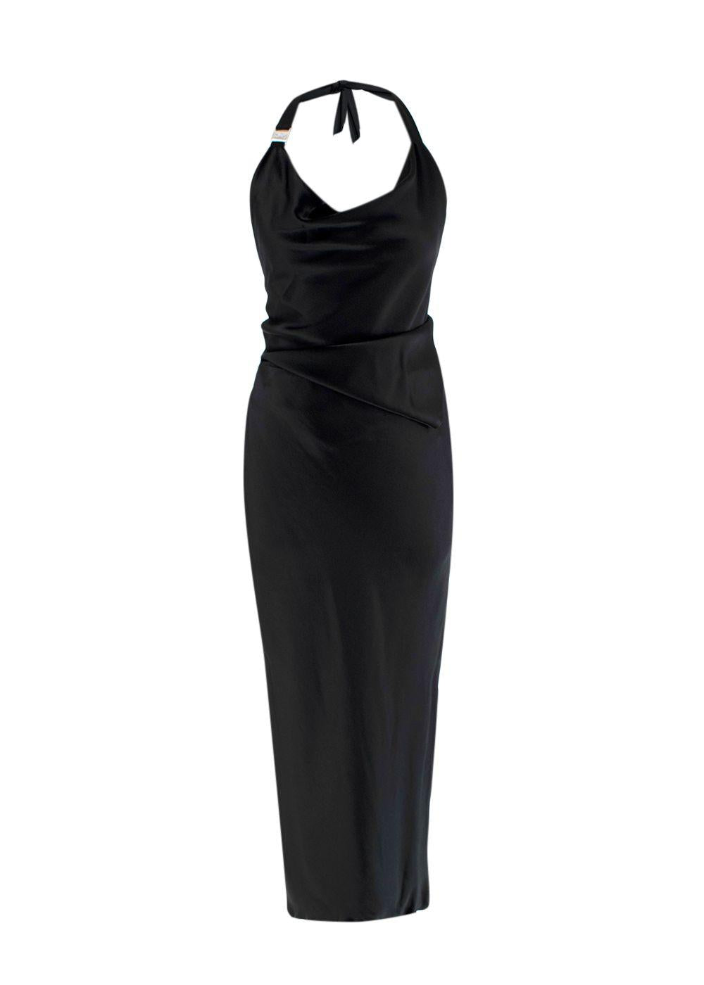 Tbilisi Halter Satin Dress