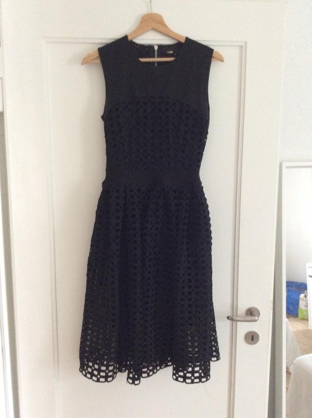 Maje Black Lace Sleeveless Dress