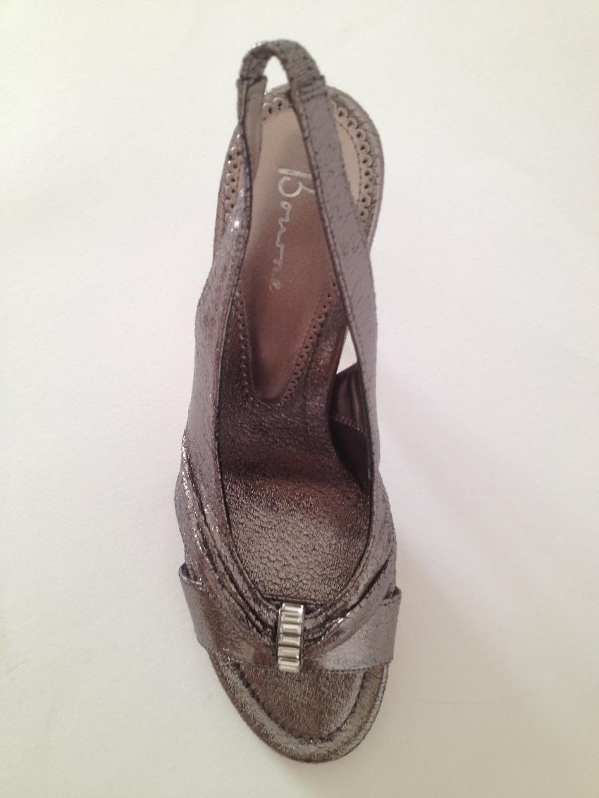 Bourne metallic heeled sandals