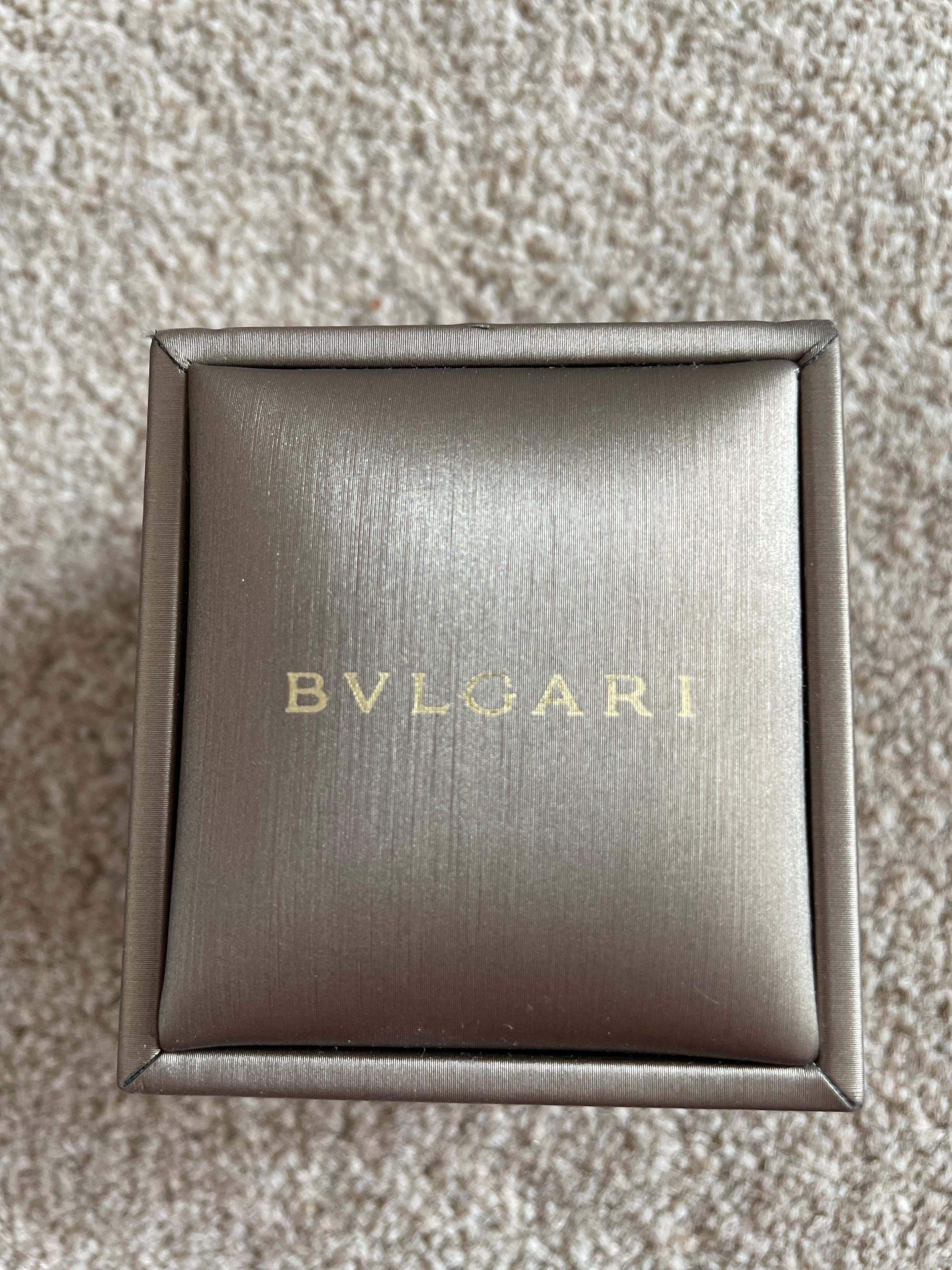 Bvlgari 18K Yellow Gold Allegra 2 Band Multi Gem Ring