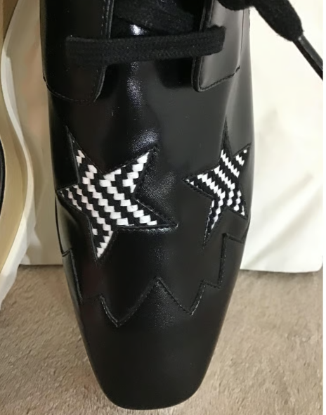 Elyse Star Embroidered Platform Lace Up Shoes