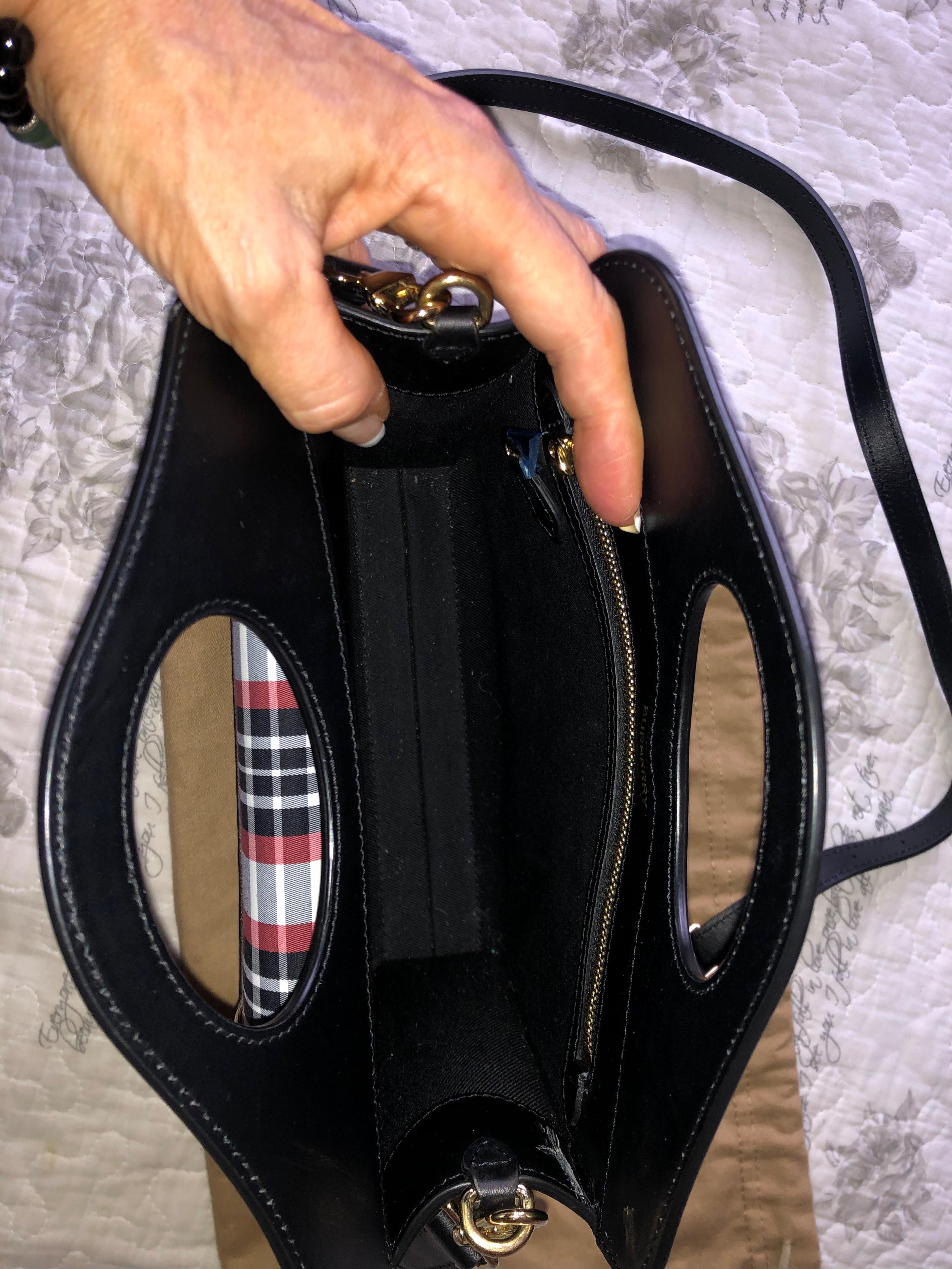 black & red canvas Pocket bag