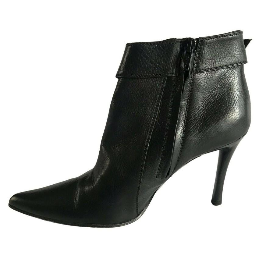 Bottega Veneta black buckle detail ankle boots