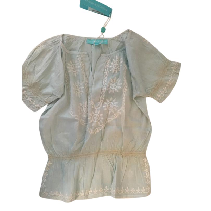 Melissa Odabash light blue cotton girls top