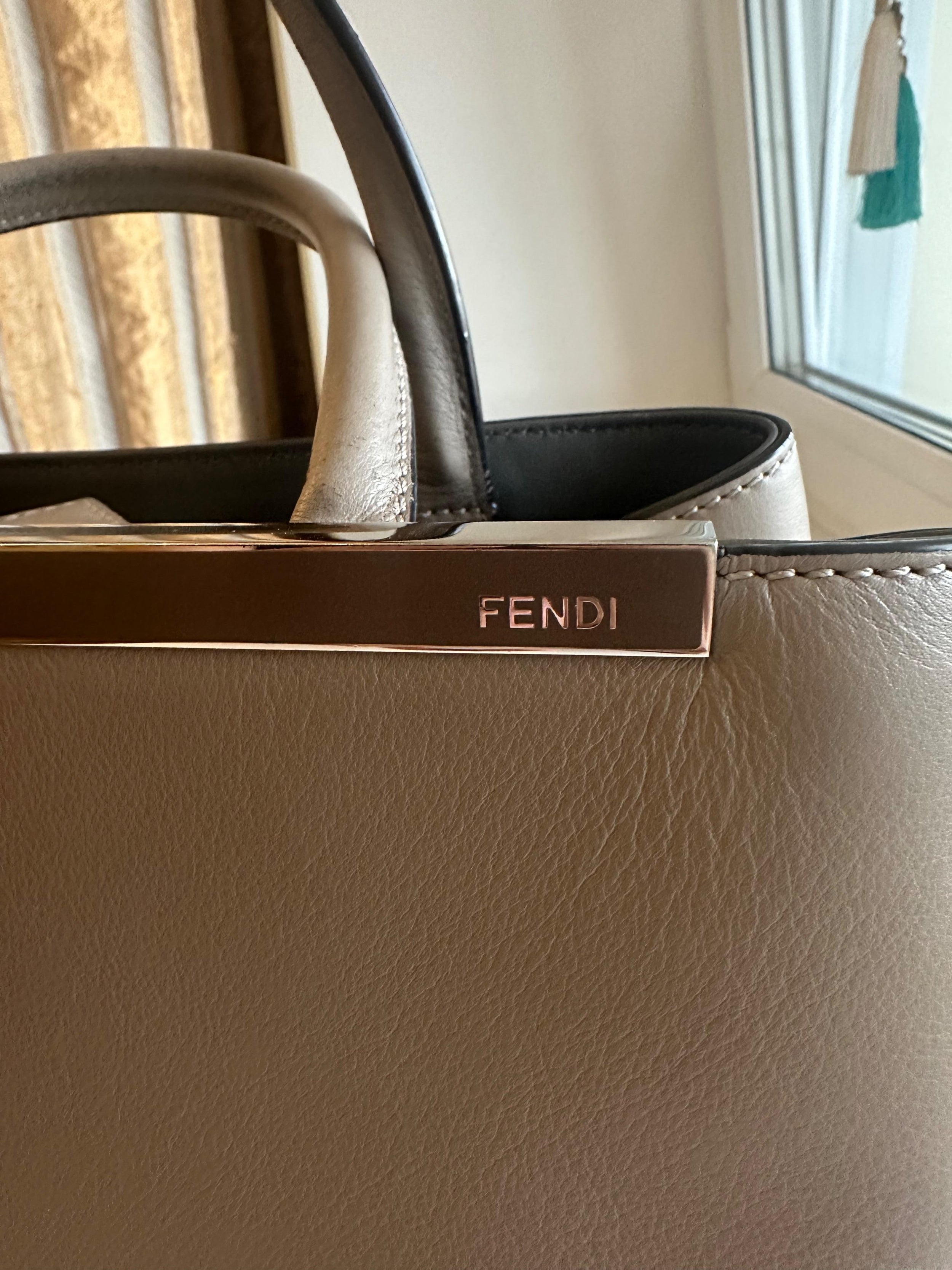 Fendi Grey 2jours Tote Bag
