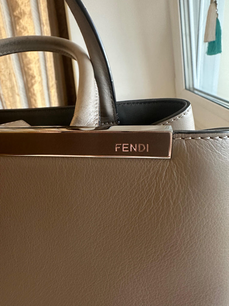 Fendi Grey 2jours Tote Bag