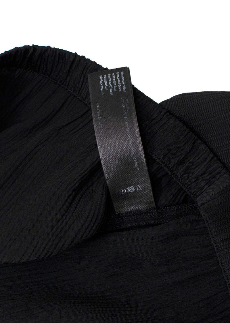 Eileen Fisher Black Pleated Wide Leg Trousers