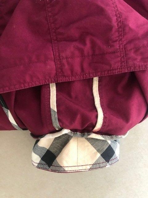 pink cotton gabardine trench coat