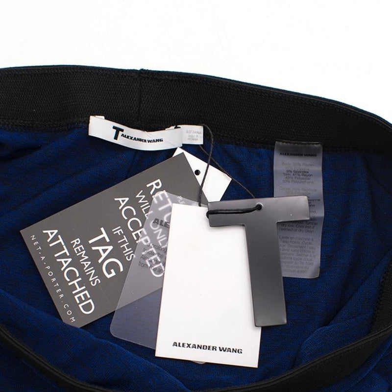 T by Alexander WangSet of two draped & fitted skirts in blue and black