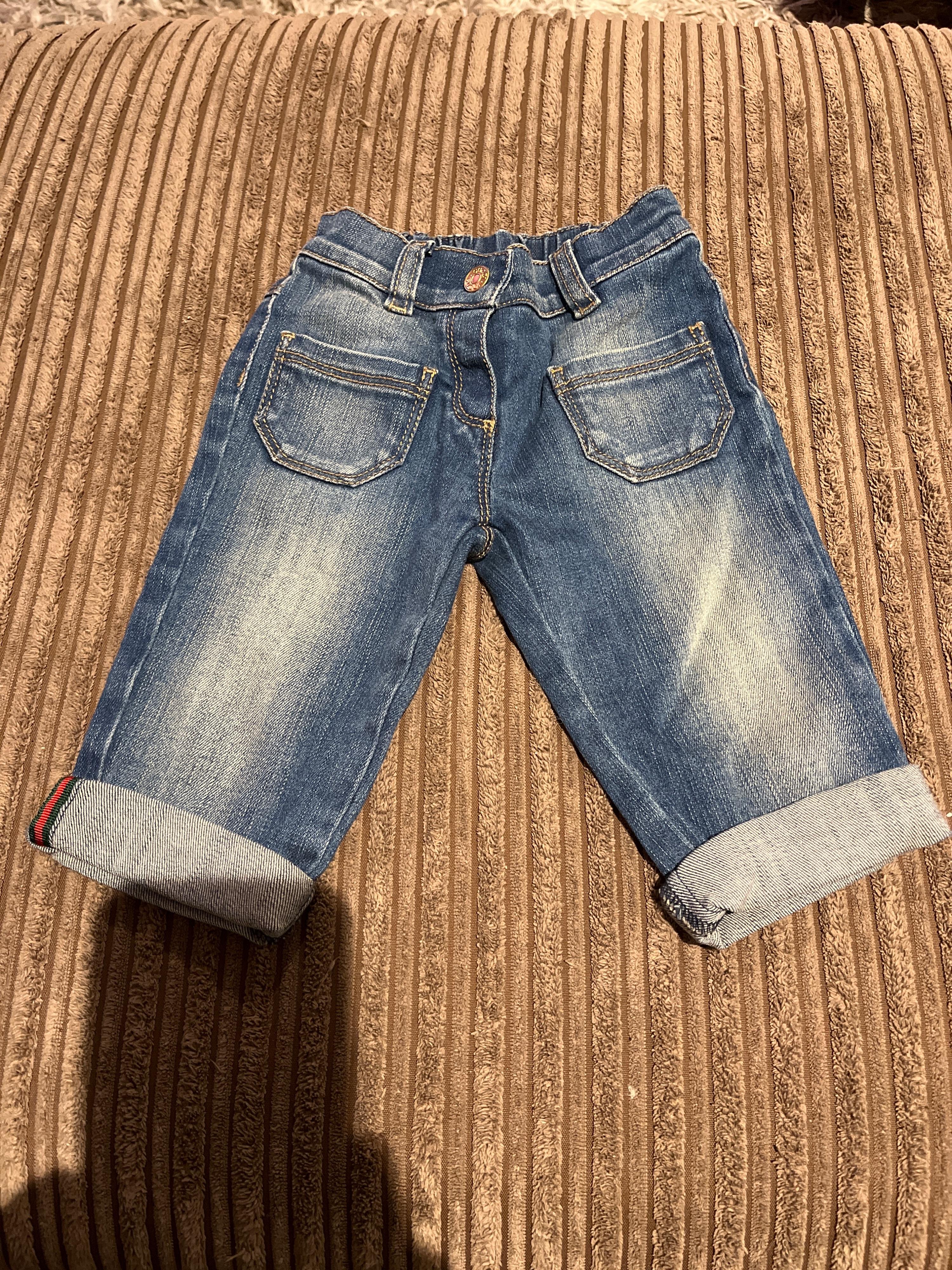 Mid-wash denim jeans