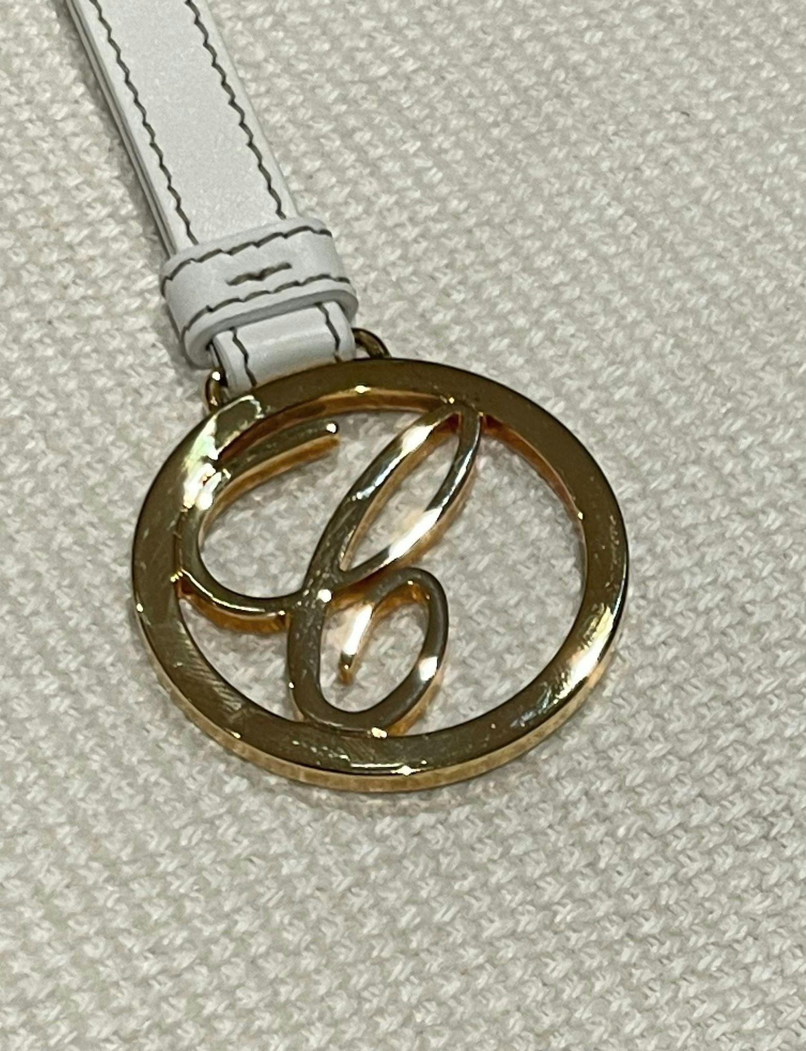 Chopard White Porte Cles Key Ring