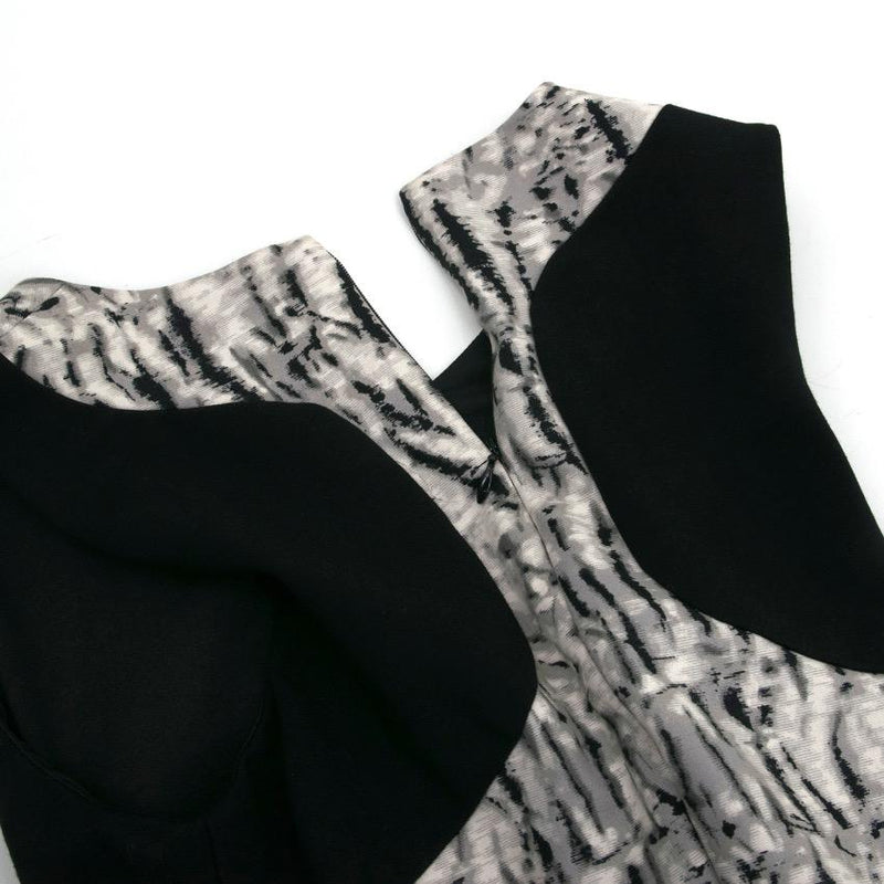 Parker Black Pattern Bodycon Dress