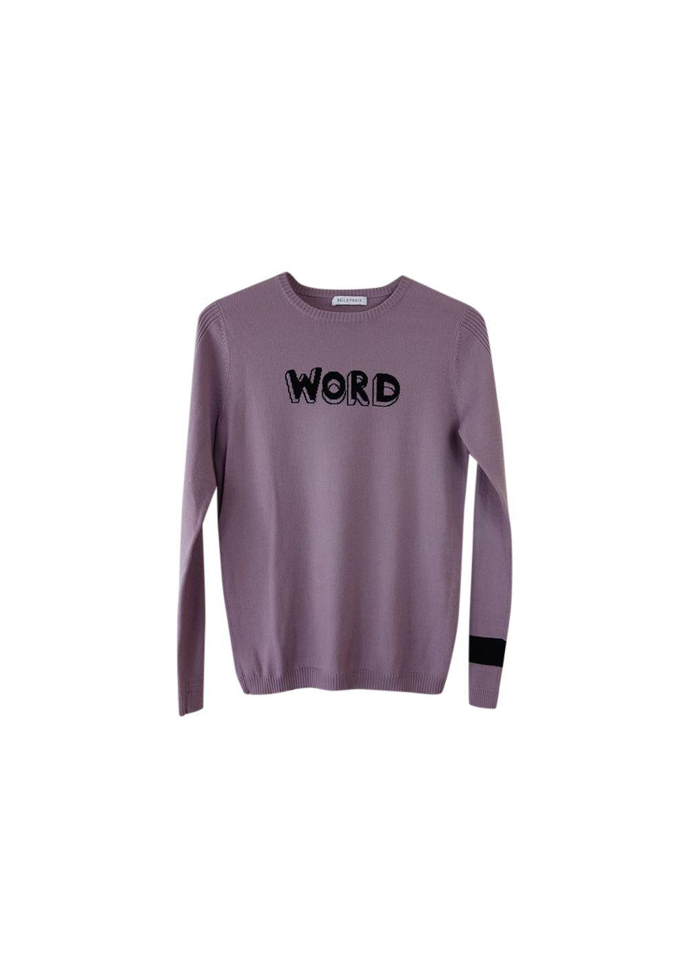 Purple Wool Word Jumper