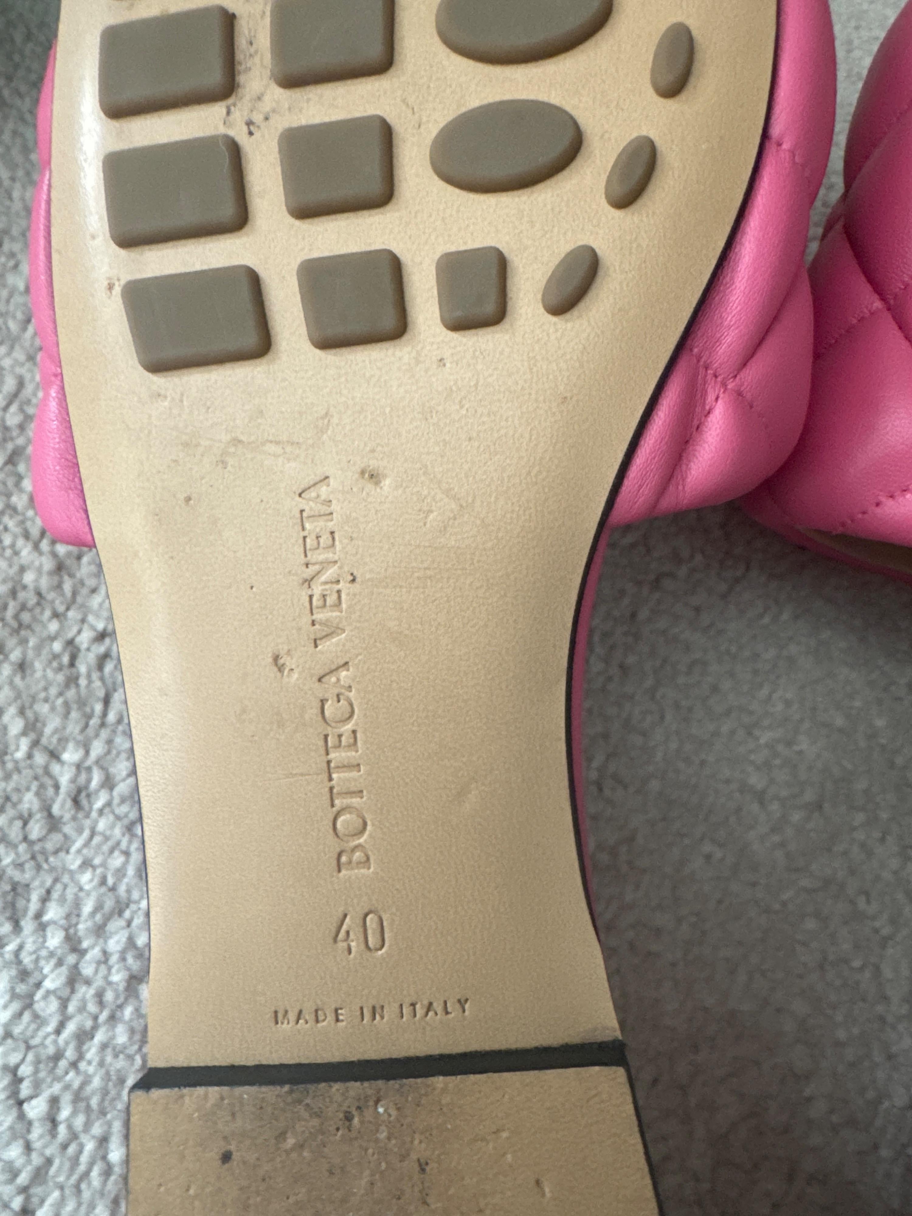 Bottega Veneta Pink Padded Mules