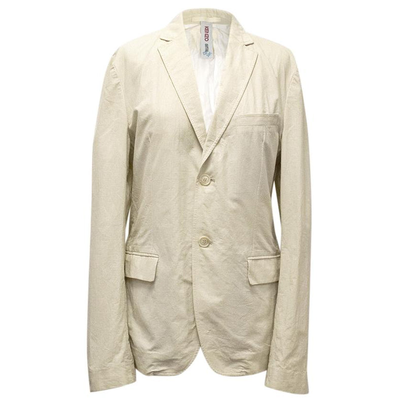 Kenzo Cotton-Silk Beige Jacket