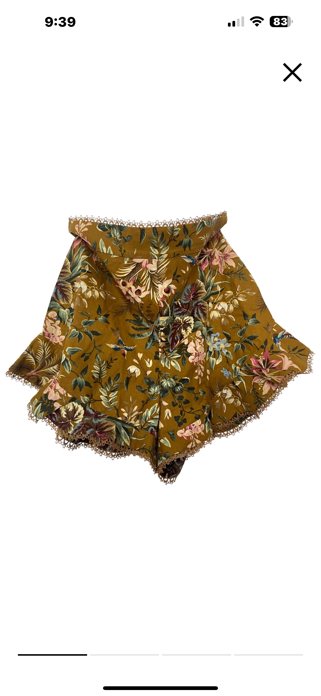 Zimmerman Mustard Tropicale Flutter Shorts