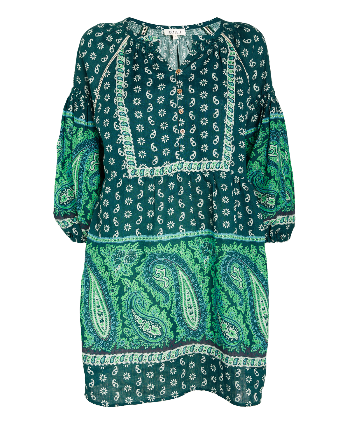 Boteh Linen Elba Mini Dress