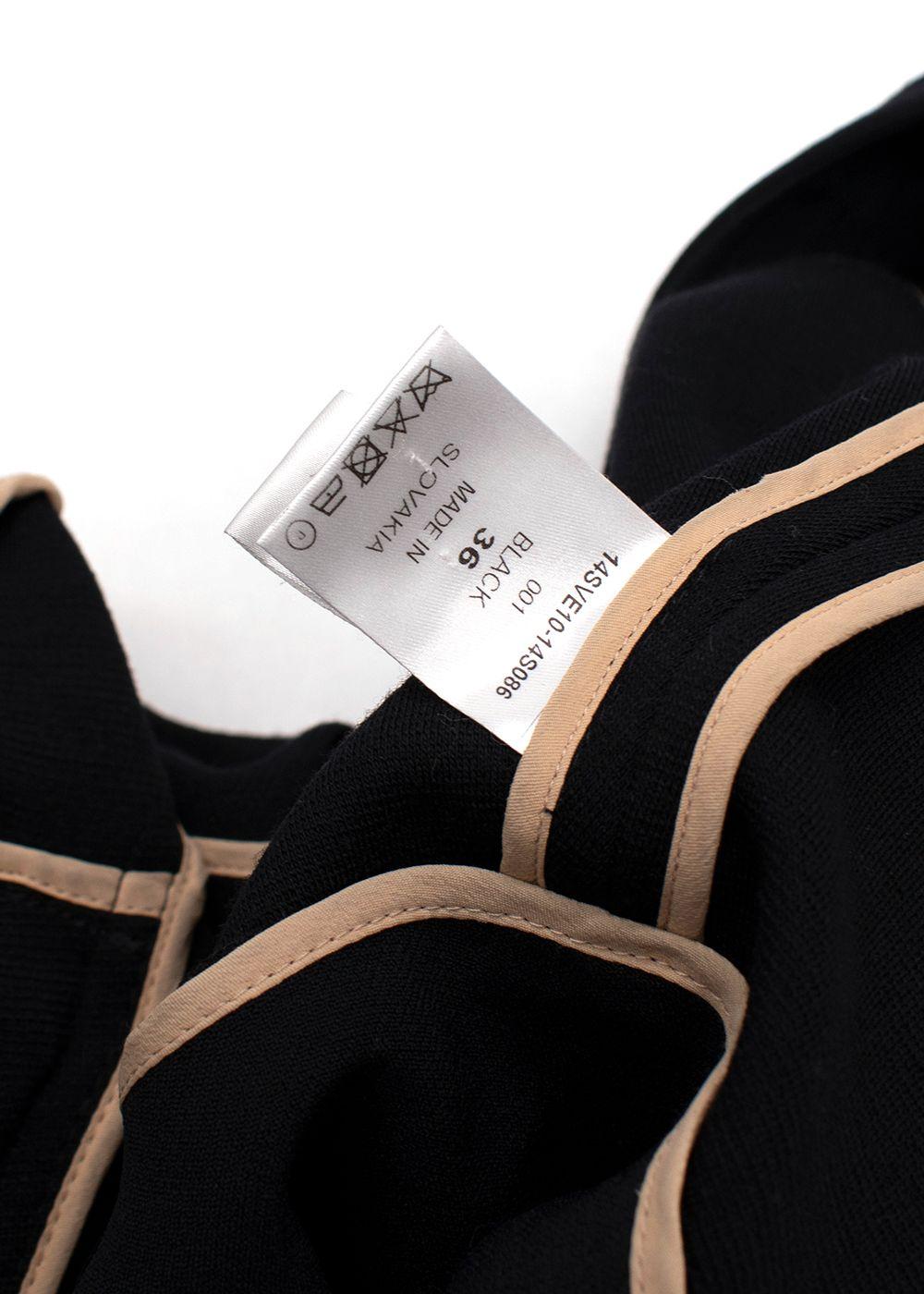Chloe Black Virgin Wool Peplum Biker Jacket