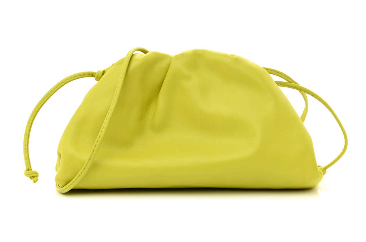 The Mini Pouch Kiwi Nappa Clutch Bag