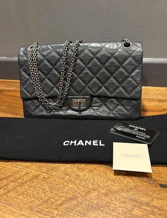 Chanel Grey Reissue Shoulder Bag