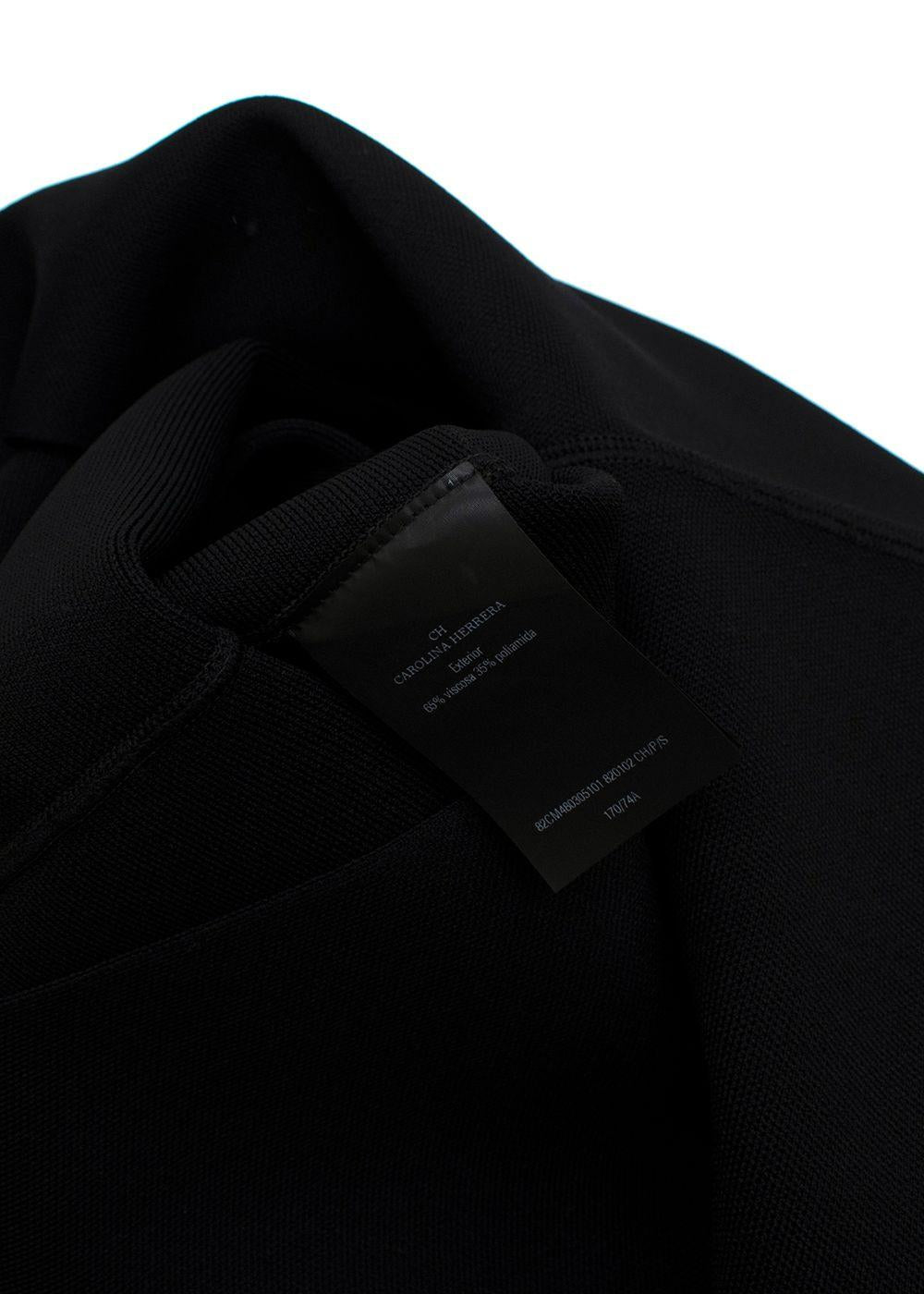 Carolina Herrera Black Peplum Skirt Suit
