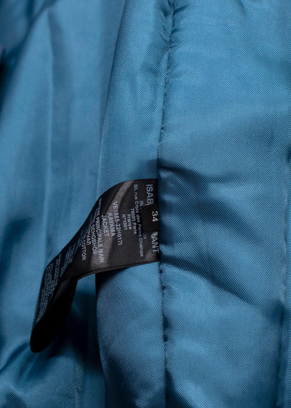 Isabel Marant Blue Kayama Bomber Jacket