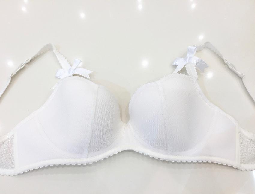 Chantal Thomass Paris White Riviera Pad Corset Bra & Thong Set