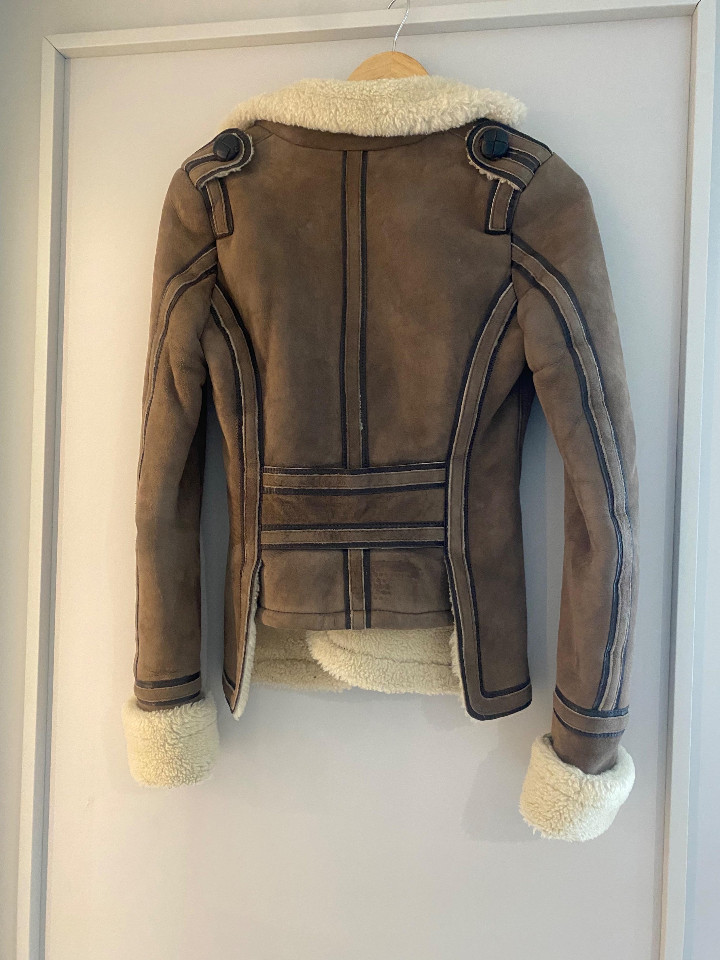Brown Leather & Shearling Jacket