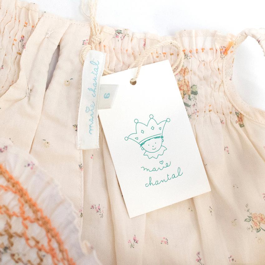 Marie Chantal cream floral print top