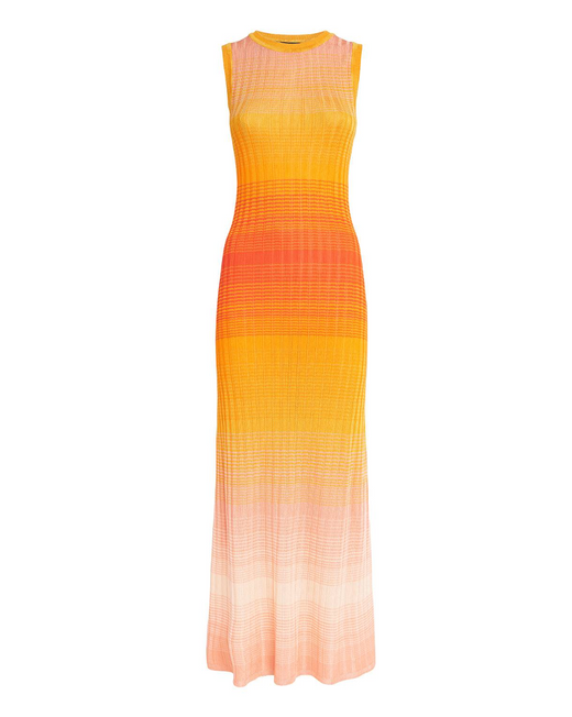 Maje Tie-Dye Ribbed Knitted Maxi Dress