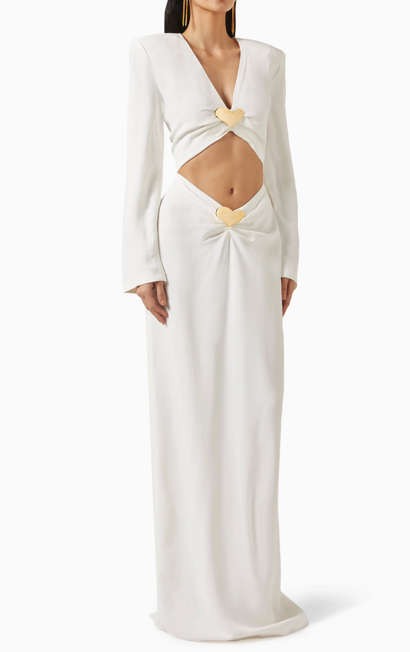 Rowen Rose Maxi Dress With Sun Jewels
