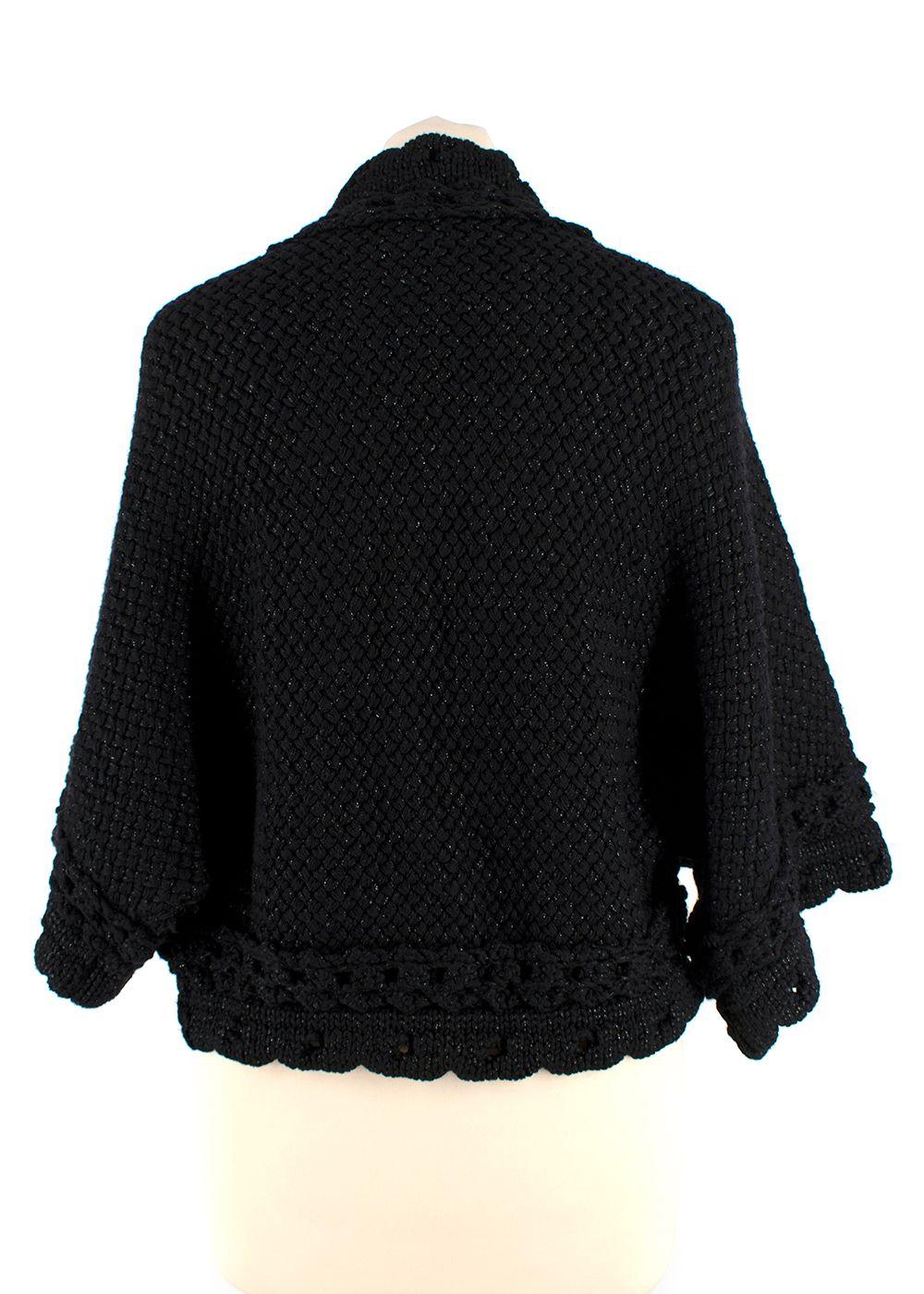 Andrew GN Black Sparkle Cardigan