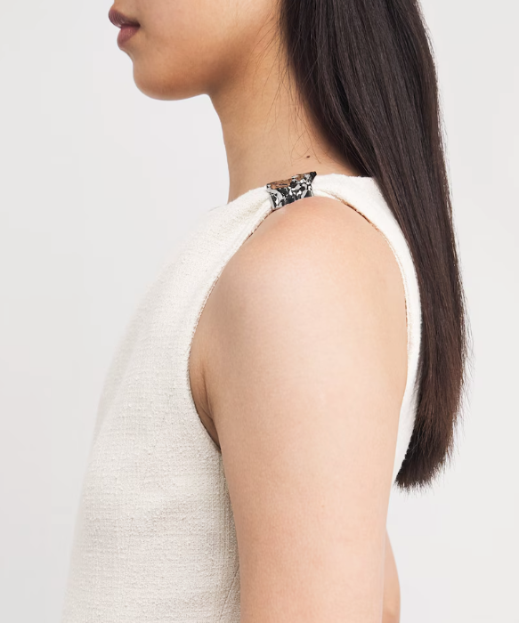 Maje Tweed Flared Mini Dress