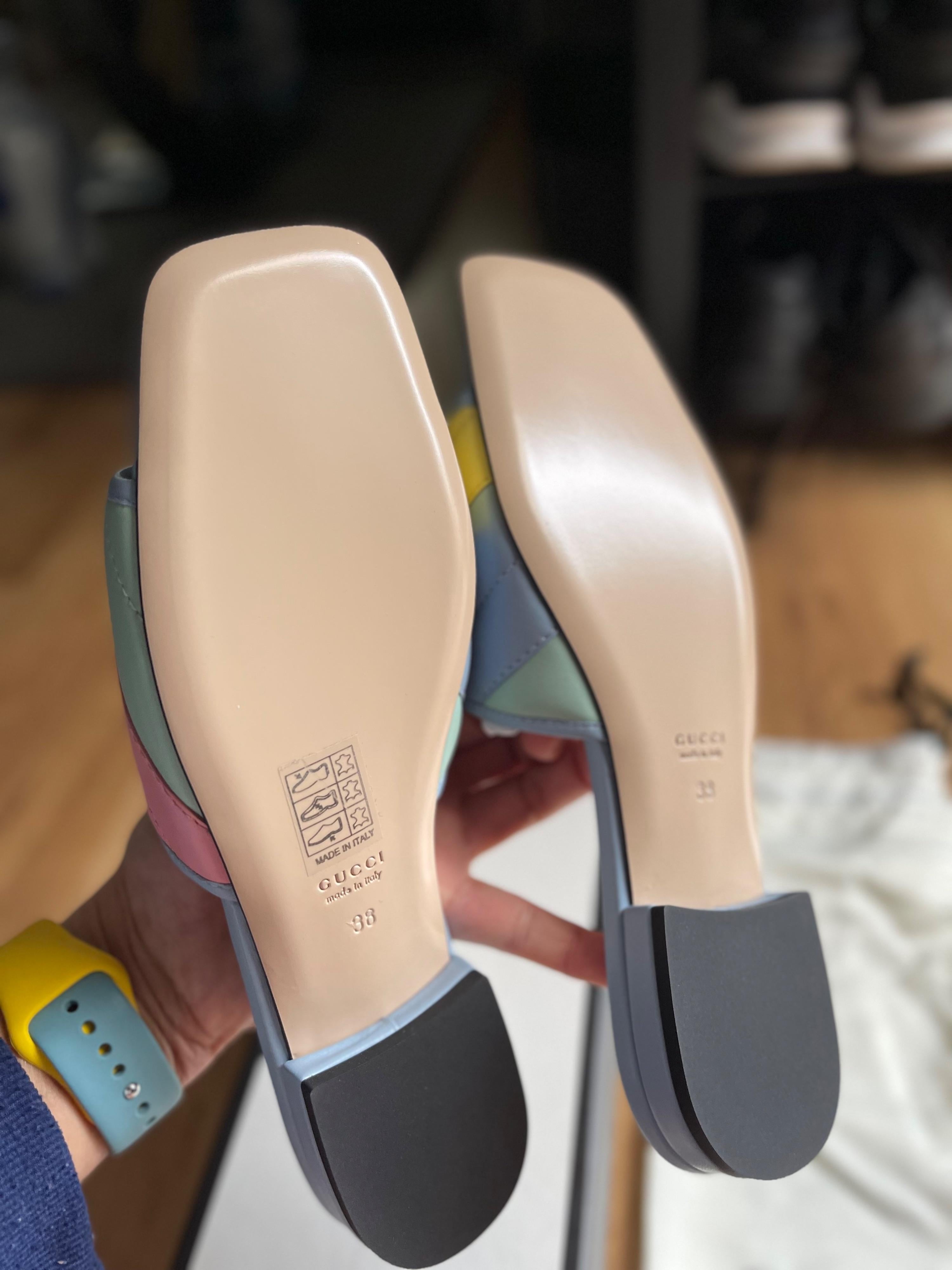 GG Marmont Rainbow Sandals