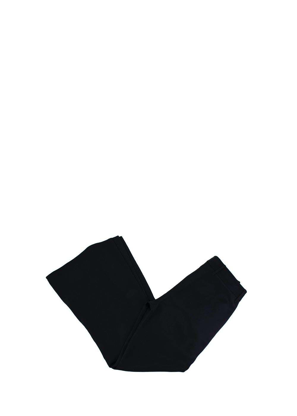 Black Embroidered Silk-Satin Kimono Jacket & Trousers