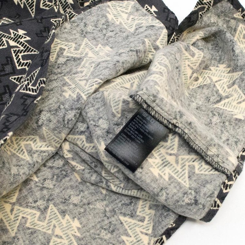 BDG Charcoal and white geometric print shirt