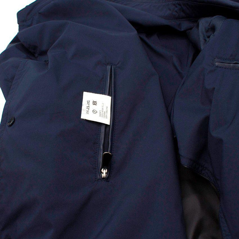 navy nylon lightweight jacket