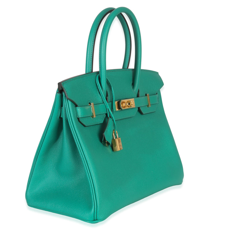 Hermès Epsom Birkin 30 Vert Jade GHW