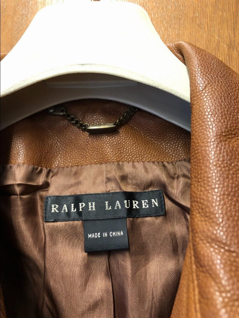 Ralph Lauren Tan Leather jacket