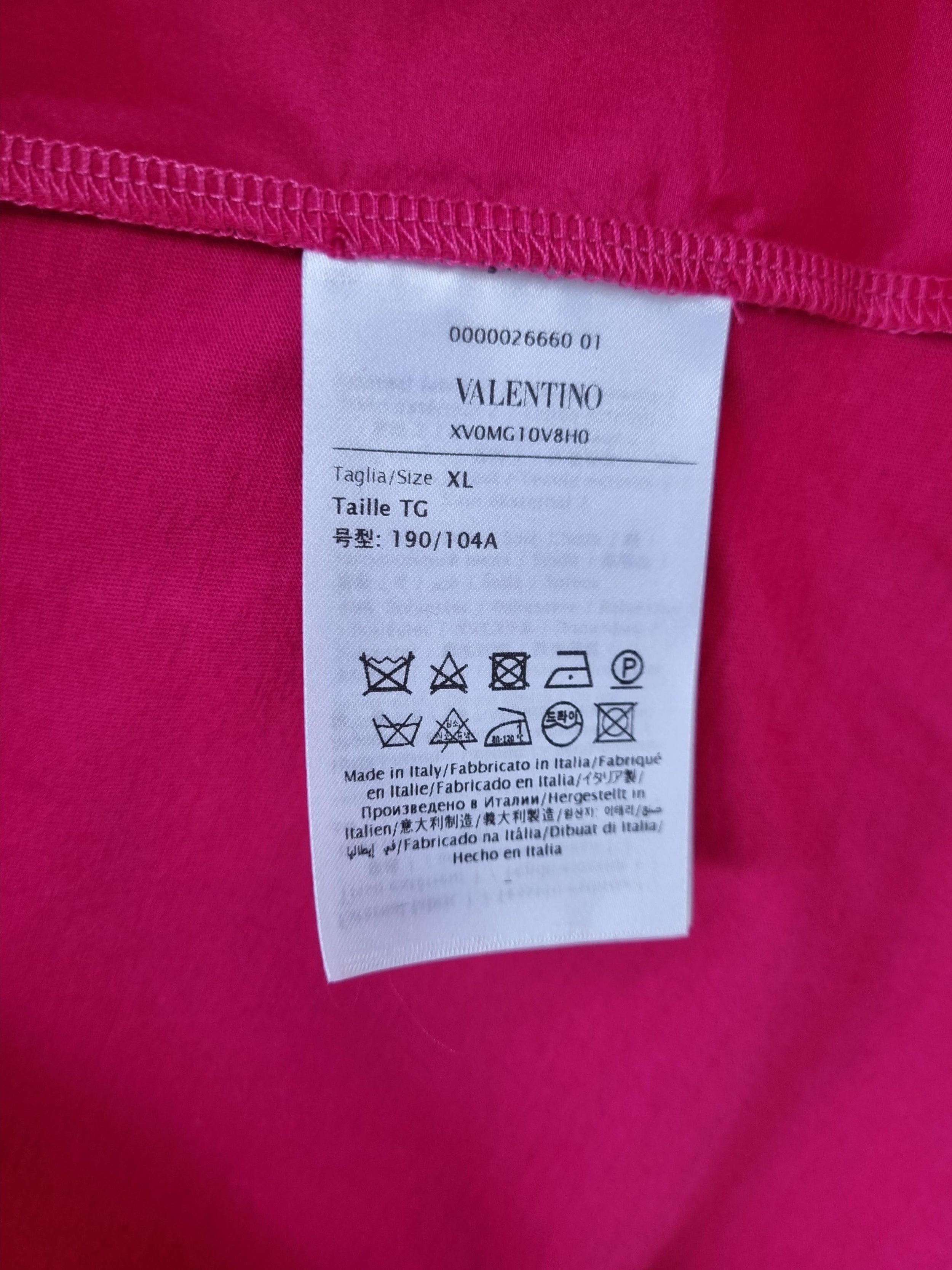 Hot pink cotton jersey T-shirt